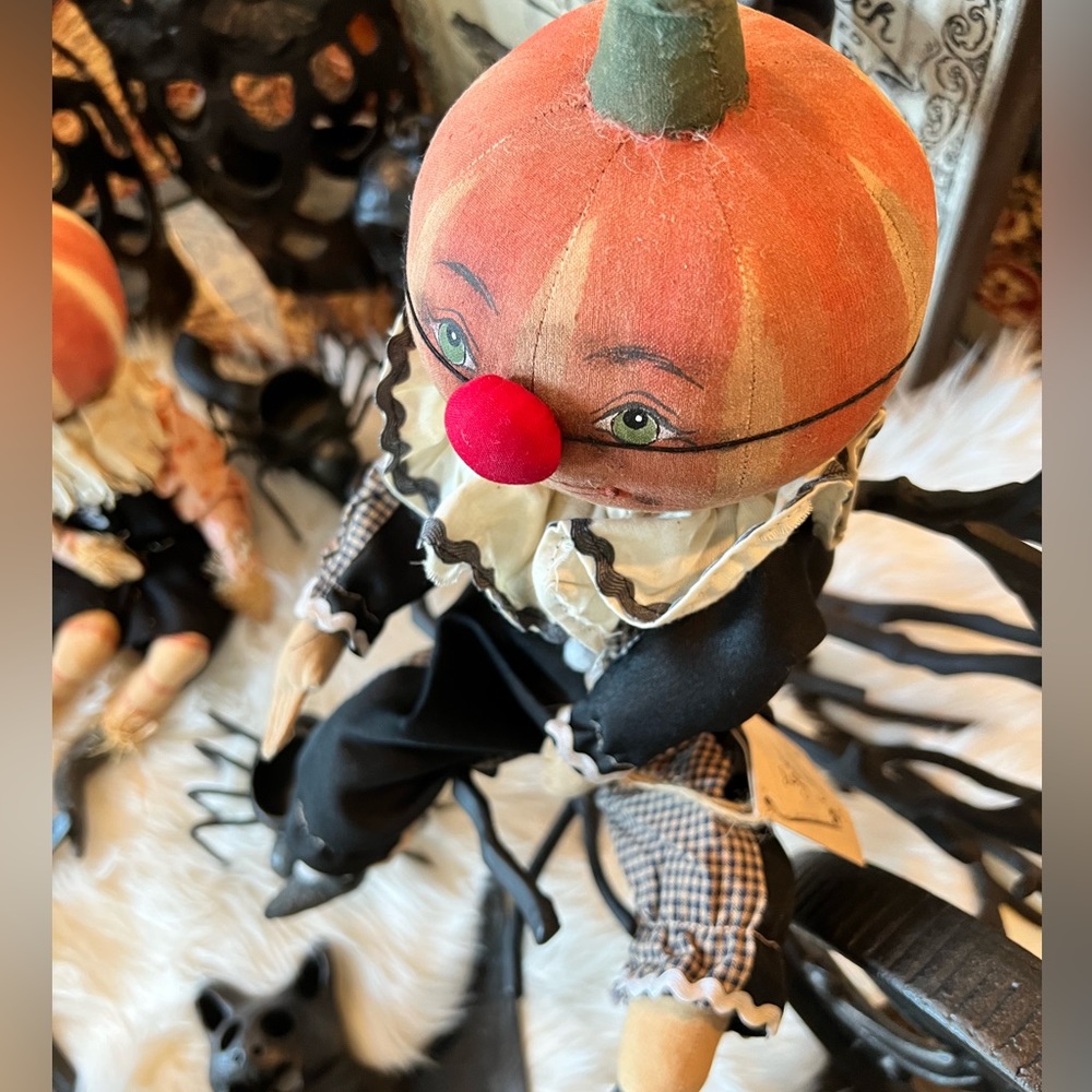 Gathered Traditions Joe Spencer’s Hand Crafted Popo The Clown Sold Out Rare HTF
